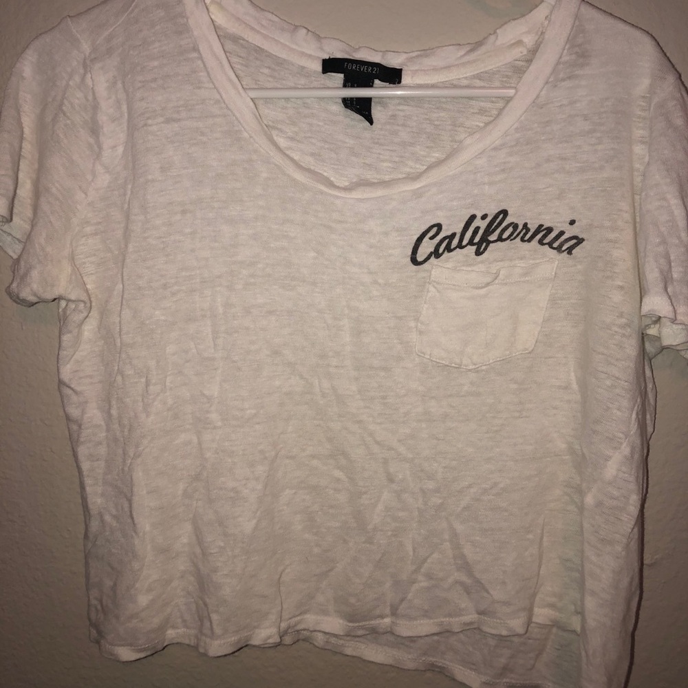Forever 21, California crop top